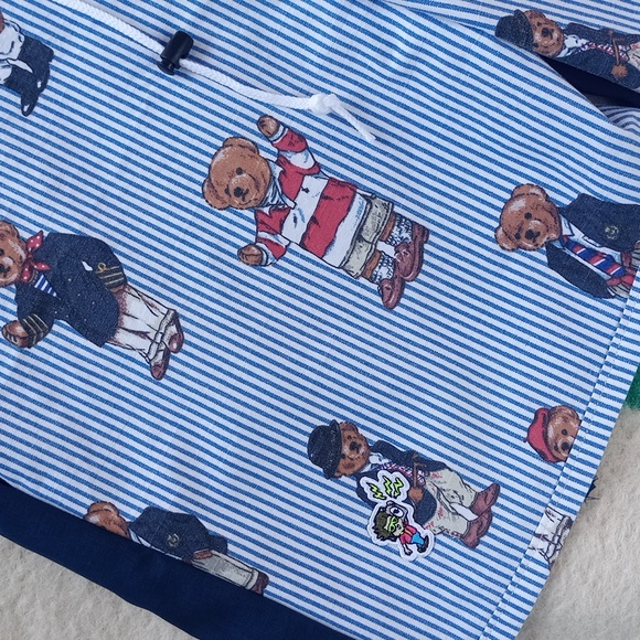 Vintage 90s Ralph Lauren Polo Bear Reworked Benny Shorts UNISEX ORIGINAL - Picture 4 of 7